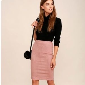 Linda Allard Ellen Tracy Pink Pencil Skirt